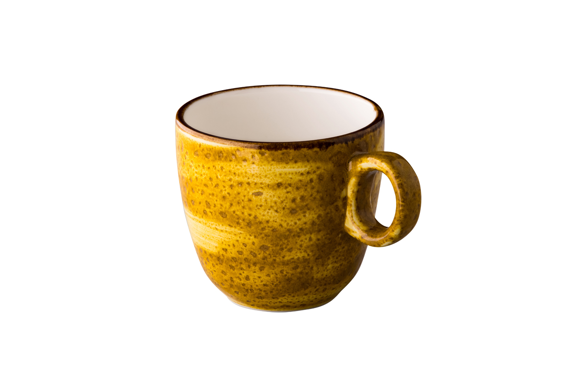 Kaffeebecher 300 ml stapelbar (gelb) - Jersey