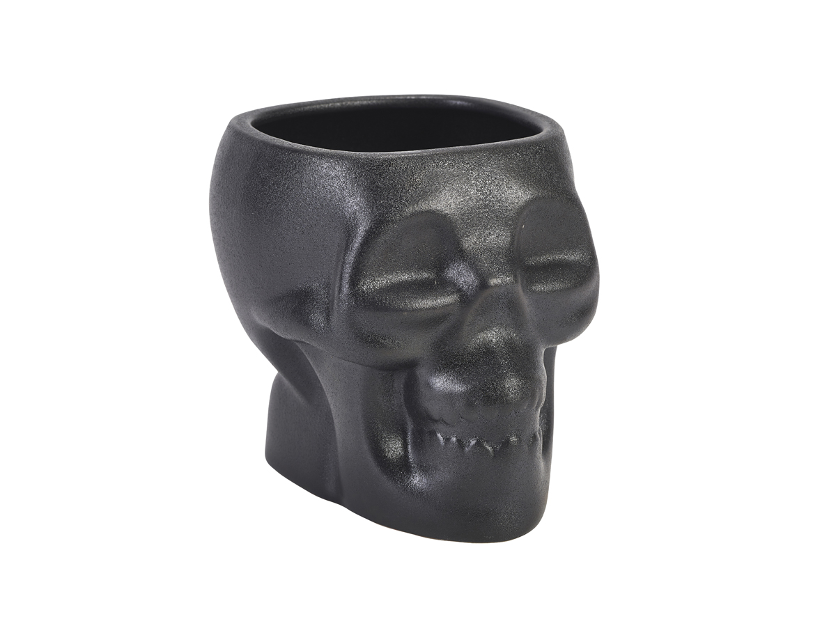 Tiki Skull Becher 11x13,5x12cm 800ml (schwarz)- Cocktail