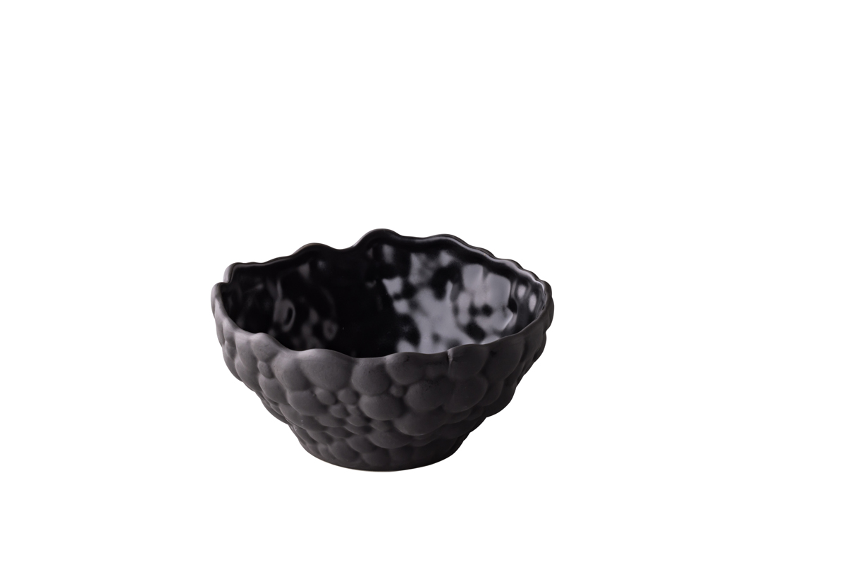 Bubble Deep Bowl Small Black 14,5 x 7 cm