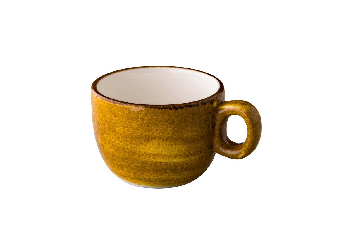 Kaffeetasse 160 ml stapelbar (gelb) - Jersey
