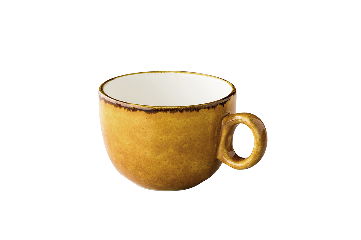 Kaffeetasse 350 ml stapelbar (gelb) - Jersey