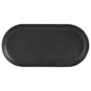 Teller oval schmal 30x15cm - Graphite