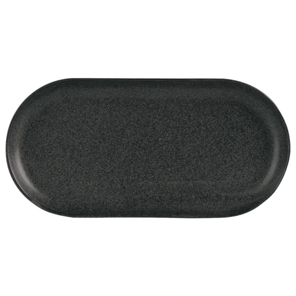 Teller oval schmal 30x15cm - Graphite