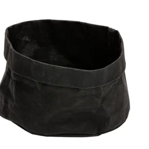 Brottasche Papier sw abwaschb. 18x18x15cm - Brotk.