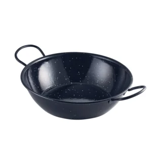 Wokpfanne schwarz 26x7,1cm 2l - Emaille