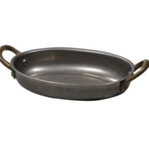 Vintage st/st Oval Dish 16.5 x 12.5 x 3 cm