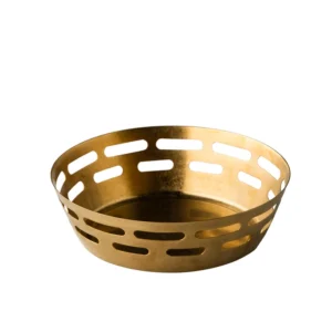 Brottasche gold 17x5cm - Vintage Edelstahl