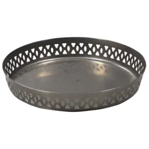 Vintage st/st round Dish 19.5 x 2.9 cm