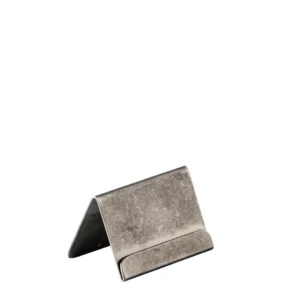 Menükartenhalter 6x3cm - Vintage Edelstahl