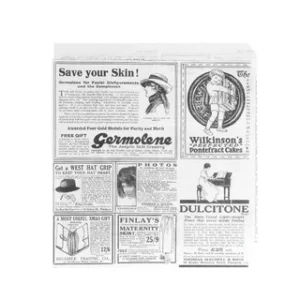 Wachspapier Snacktasche 18x17 cm  Zeitung-500 Stk.