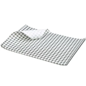 Wachspapier schwarz kariert 25x20cm 500Stk.