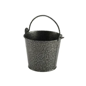 Serviereimer silber 10x8,8cm - Galvanisiert