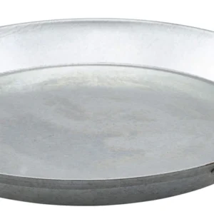 Servierpfanne m. Holzgr. 35,5cm - Galvanisert