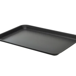 Serviertablett schwarz 37x26,5x2cm - Galvanisert
