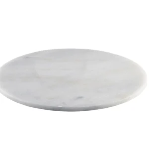 Servierplatte rund weiß 33cm - Marmor/Buffet