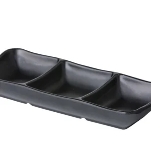 Dreifache Dip-/Saucenschale 19x8x3,1cm - Asia