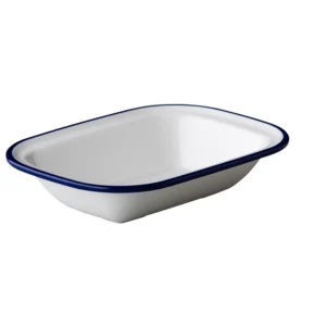 Schale recht. 20x14,5cm - Melamin Emailleoptik