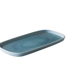 Teller rechteckig 36,9x18cm (hellblau)