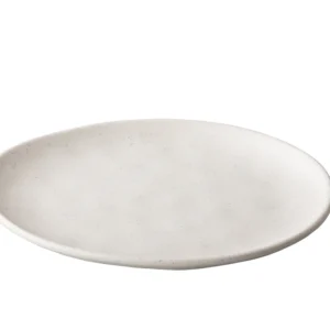 Teller flach coupe 26,5 cm - Pebble Creme- Melamin