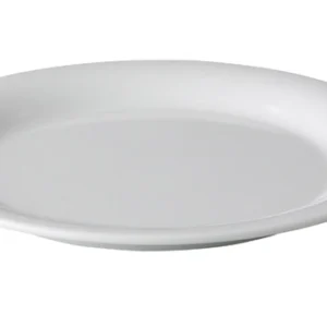 Teller flach rund warmweiß 23,1cm - Melamin