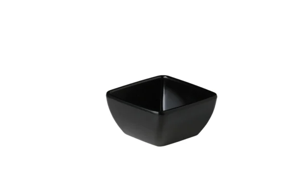 Schale viereck. gew. swzr 8,9x8,9x4,5cm 180ml- Me