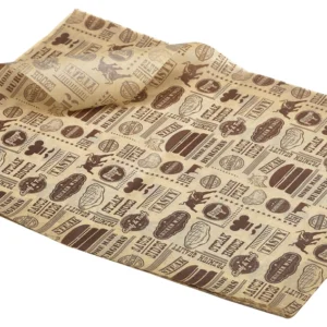 Wachspapier 'Steak House' braun 35x25cm 1000Stk.