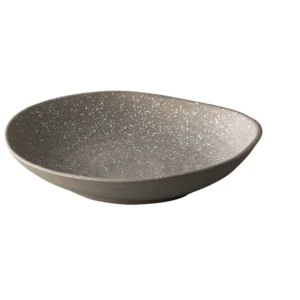 Teller tief grau/weiss 24cm - Chameleon