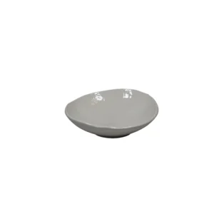 Deep plate oyster white 25cm