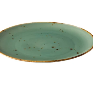 Teller flach coupe reaktiv blau 21cm - Aqua