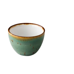 Schale hoch reaktiv blau stapelbar 10,5x7cm - Aqua