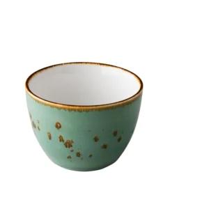 Schale hoch reaktiv blau stapelbar 9x6,6cm - Aqua