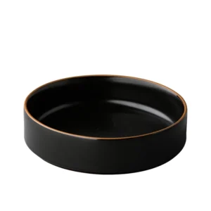 Teller schwarz 15x4cm stapelbar  - Japan