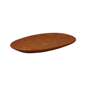 Teller flach oval / rechteckig 21x16,5cm (braun) - Barcelona