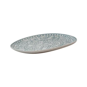 Teller flach oval / rechteckig 21x16,5cm (blau) - Barcelona