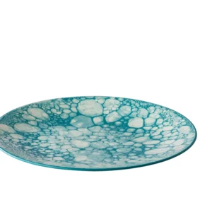 Teller flach coupe türkis 27,5cm - Bubbles