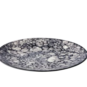 Teller flach coupe schwarz 27,5cm - Bubbles