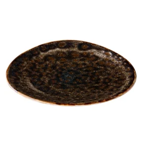 Teller flach coupe 21 cm (braun) - Jersey