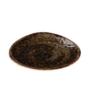 Teller flach coupe 17,5 cm (braun) - Jersey