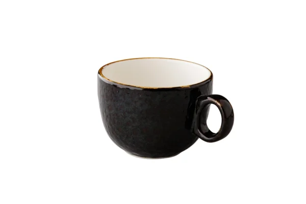 Kaffeetasse stapelbar (braun) 10 x 7,5 cm, 350ml - Jersey