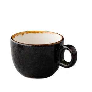 Kaffeetasse stapelbar  (braun)7,5 x 6 cm, 160ml - Jersey