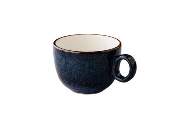 Kaffeetasse stapelbar (blau) 10 x 7,5 cm, 350ml - Jersey