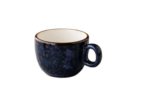 Kaffeetasse stapelbar (blau) 7,5 x 6 cm, 160ml - Jersey