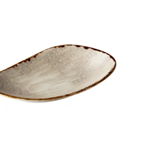 Teller länglich 21 x 12 cm (grau) - Jersey