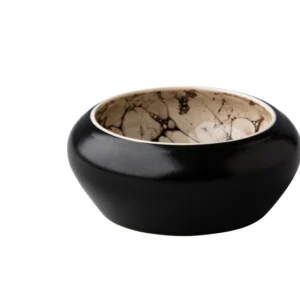Bowl Bubble black satin 12 x 5,2 cm