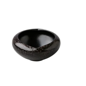 Curved dipper black satin/stone 6,5 x 2,7cm