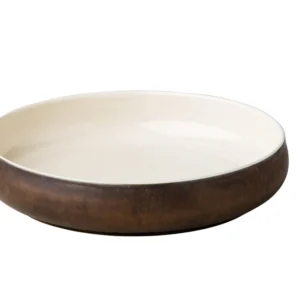 Deep plate mettalic gold 24 x 5 cm