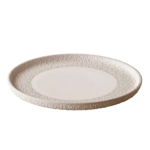 Plate flat vulcano white 22 cm