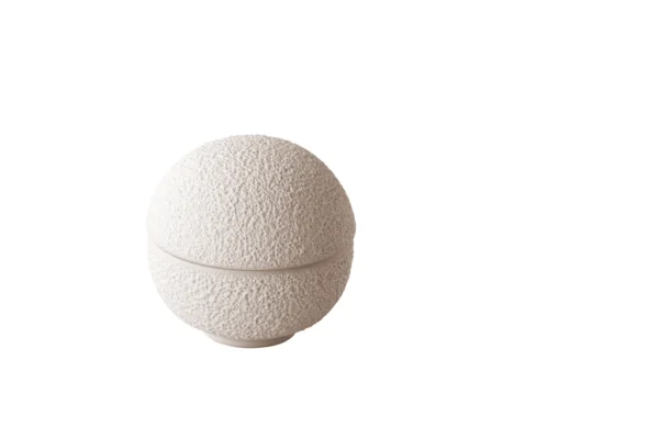 Vulcanic ball bowl  white small  12 cm