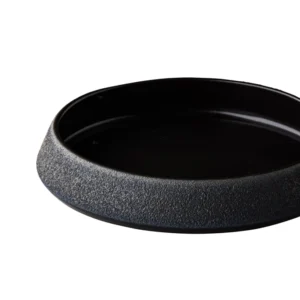 Vulcanic Conical Plate Black 20 cm