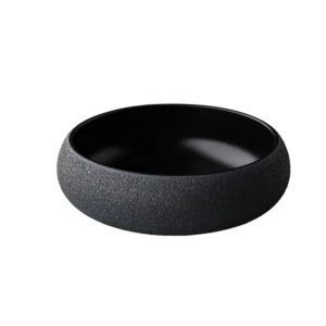 Vulcanic Deep Plate Black 19,5 x 6,7 cm